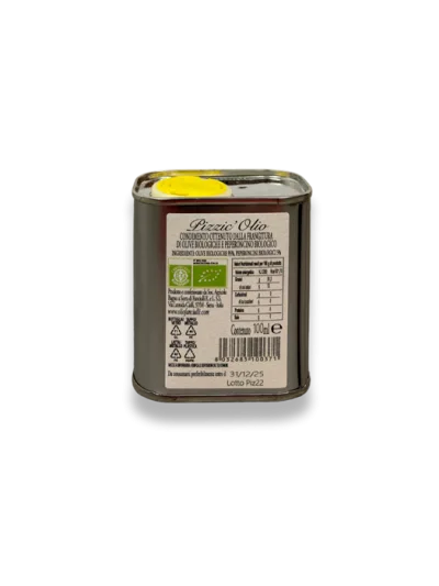 Pizzicolio · etichetta posteriore